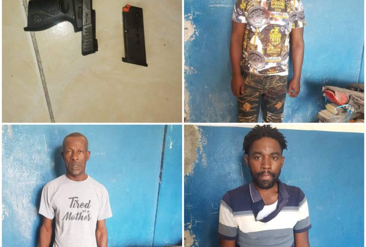 4 individus arrêtés et une arme à feu saisie à Mirebalais