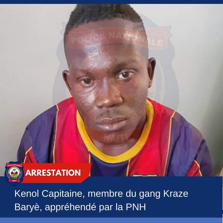 Arrestation de Kenol Capitaine, membre présumé du gang Kraze Baryè