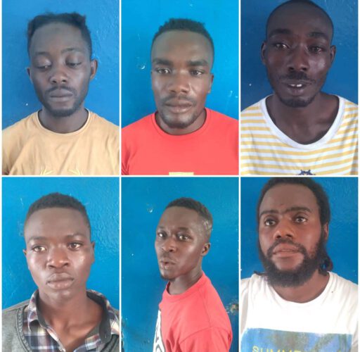 6 individus suspectés d’être des membres du gang de Canaan, arrêtés à Bon Repos