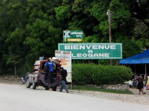 La route nationale numéro 2 bloquée à hauteur de Léogâne